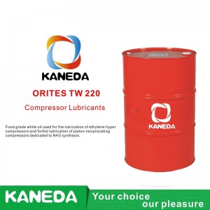 KANEDA ORITES TW 220 น้ำมันสีขาวเกรดอาหารใช้สำหรับการหล่อลื่นของเอทิลีนไฮเปอร์คอมเพรสเซอร์และสำหรับการหล่อลื่นของคอมเพรสเซอร์ลูกสูบแบบลูกสูบที่อุทิศให้กับการสังเคราะห์ NH3