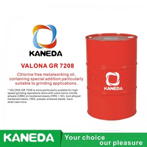 KANEDA VALONA GR 7208 น้ำมันโลหะปราศจากคลอรีนที่มีส่วนผสมพิเศษเหมาะอย่างยิ่งสำหรับการใช้งานเจียร